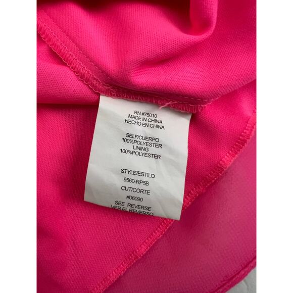 Jodi Kristopher hot pink one shoulder mini dress size‎ small Barbiecore romantic - Picture 4 of 9